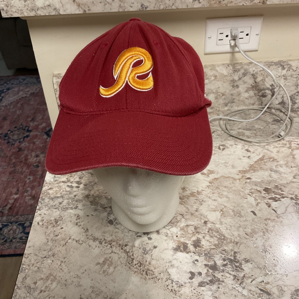 Washington Redskins Reebok NFL Equipment Hat Burgundy Gold R Logo Vintage Cap